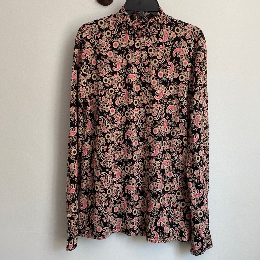 Sandro printed turtleneck